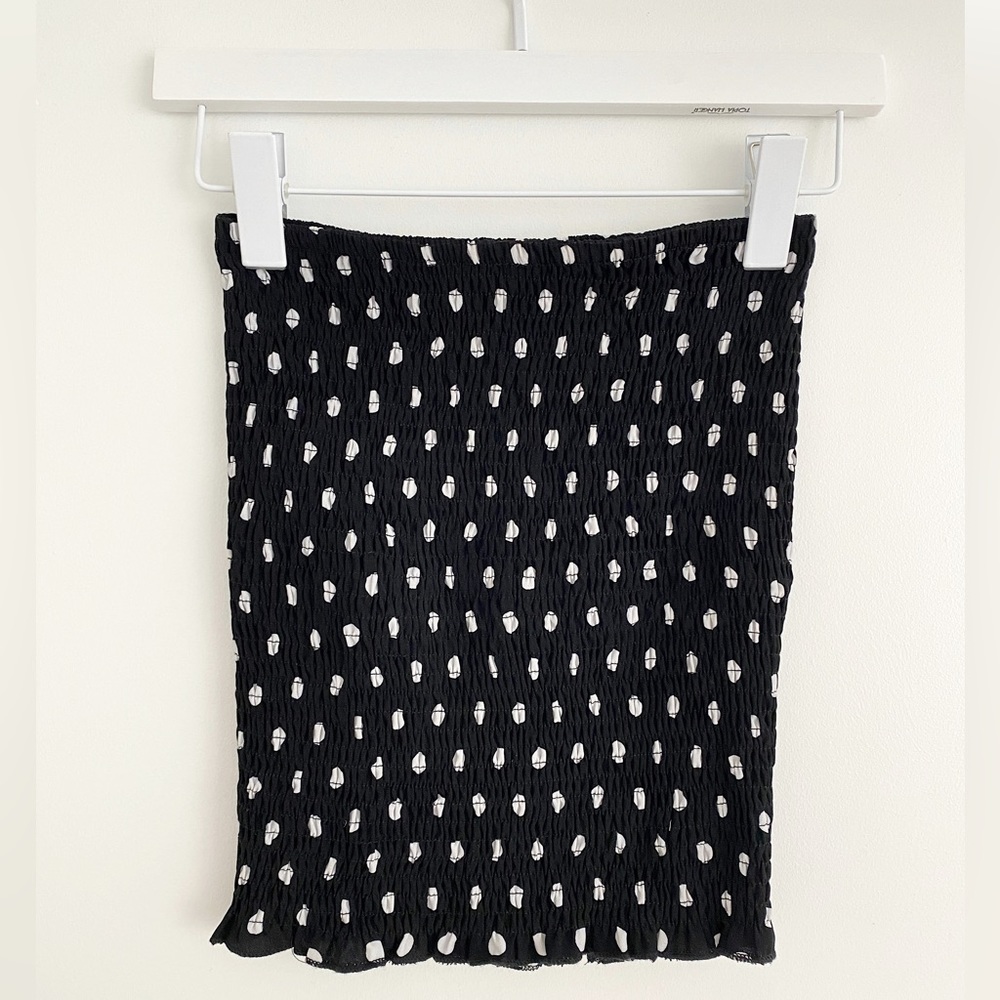 NWOT LF SEEK The Label Scrunchy Bodycon Polka Dot Skirt